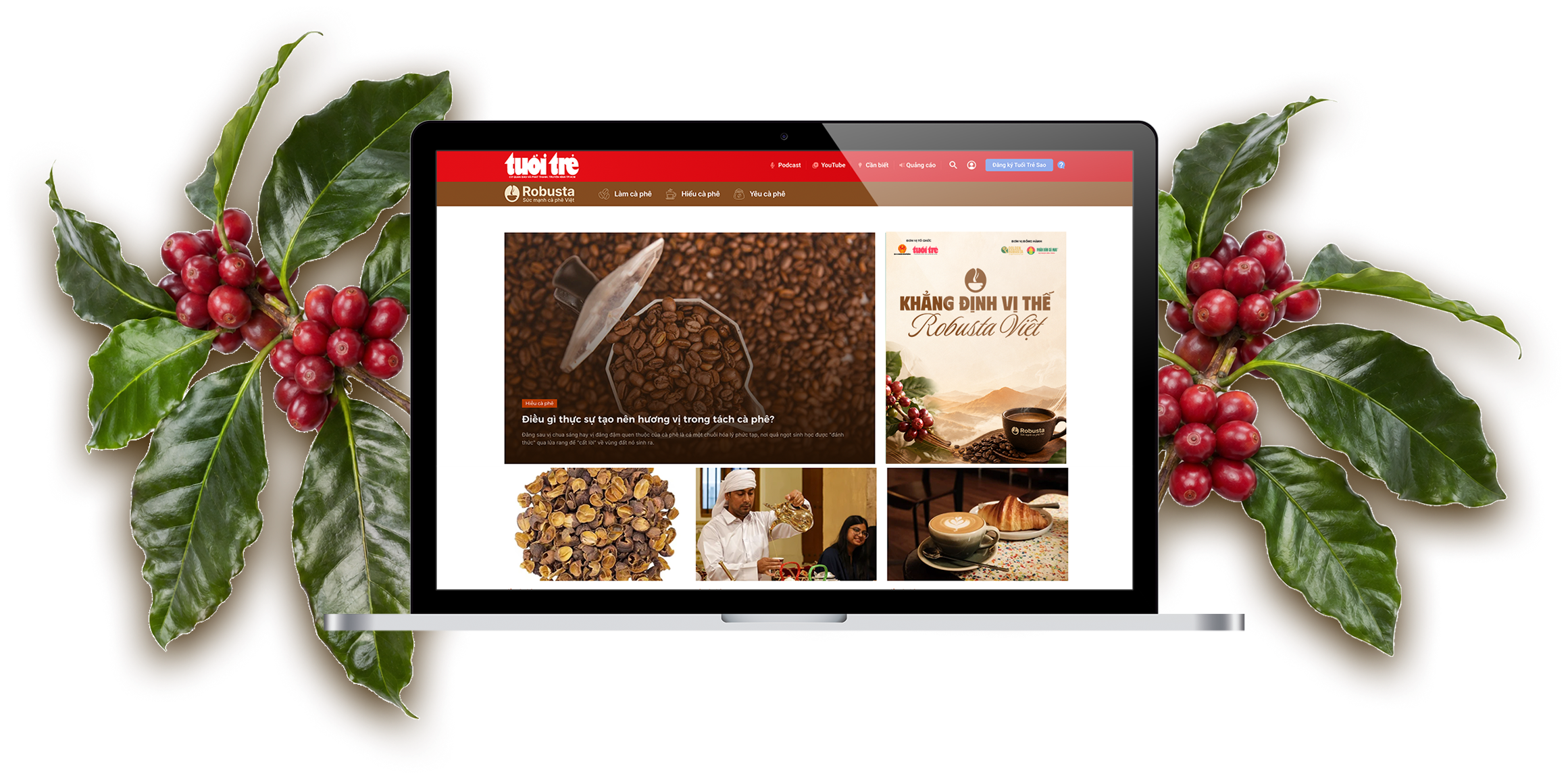 Giao diện chuyên trang Robusta